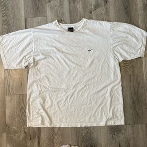 Nike Men's Cream White T-Shirt